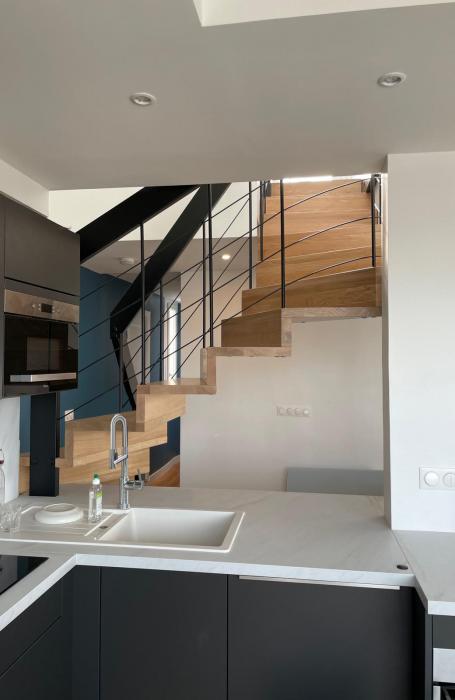 Aménagement d'un appartement avec création d'un accès au toit terrasse